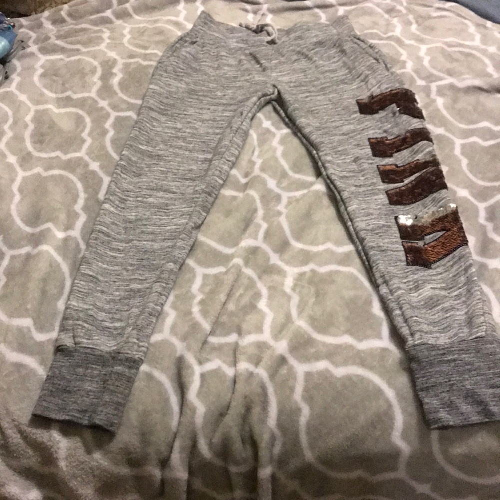 Pink sweat pants